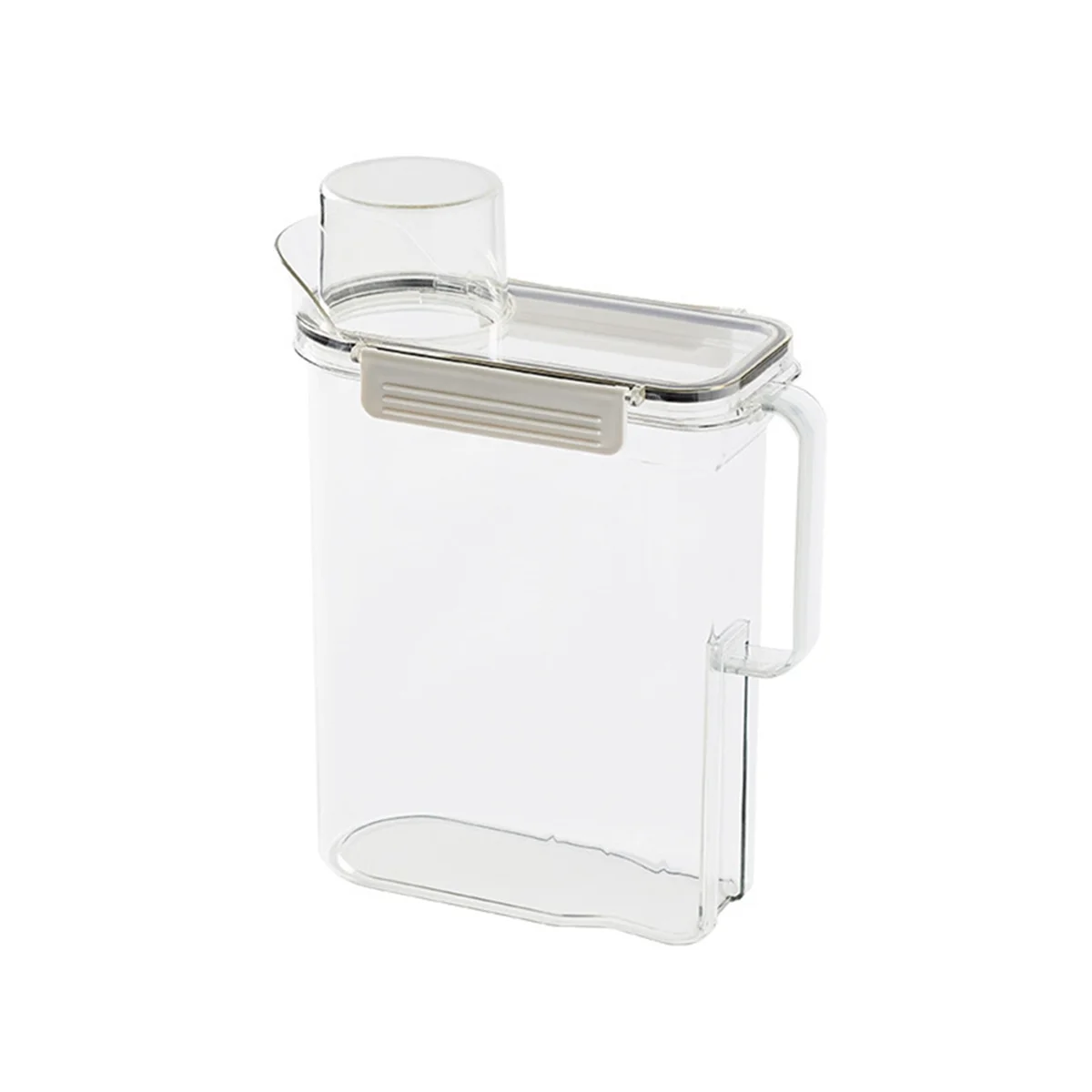 

Laundry Detergent Basket Washing Powder Container Plastic Laundry Hamper with Lid