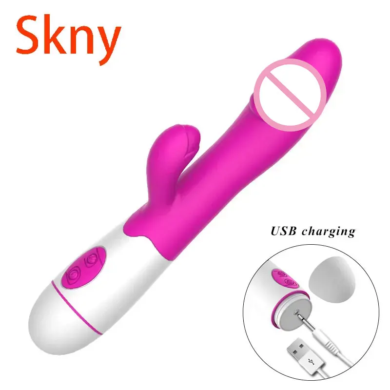 Kaninchen-Vibrator für Frauen, 30-Gang-wiederaufladbar, G-Punkt, Klitoris-Stimulator, Dildo, Vagina, weiblicher Masturbator, Sexspielzeug für Erwachsene 1