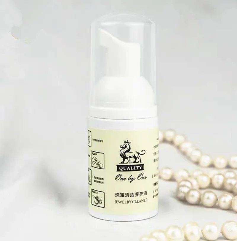 

1set 30ML Polishing Pearl Colored Treasure Agate Jade Organic Gemstone Anti-Tarnish Foam Liquid Jewelry Cleaner