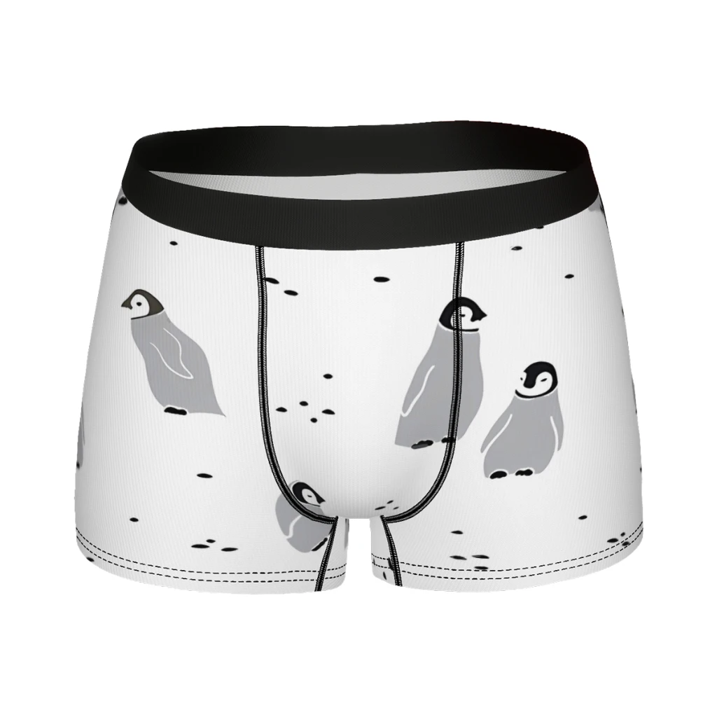 

Baby Emperor Penguin Chicks Animal Underpants Breathbale Panties Men's Underwear Print Shorts Boxer Briefs