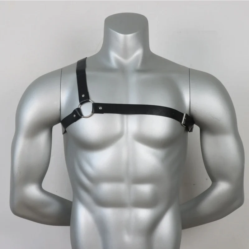 Adult Products Men's and Women's Straps Chest Strap Leather Black Sex Toys