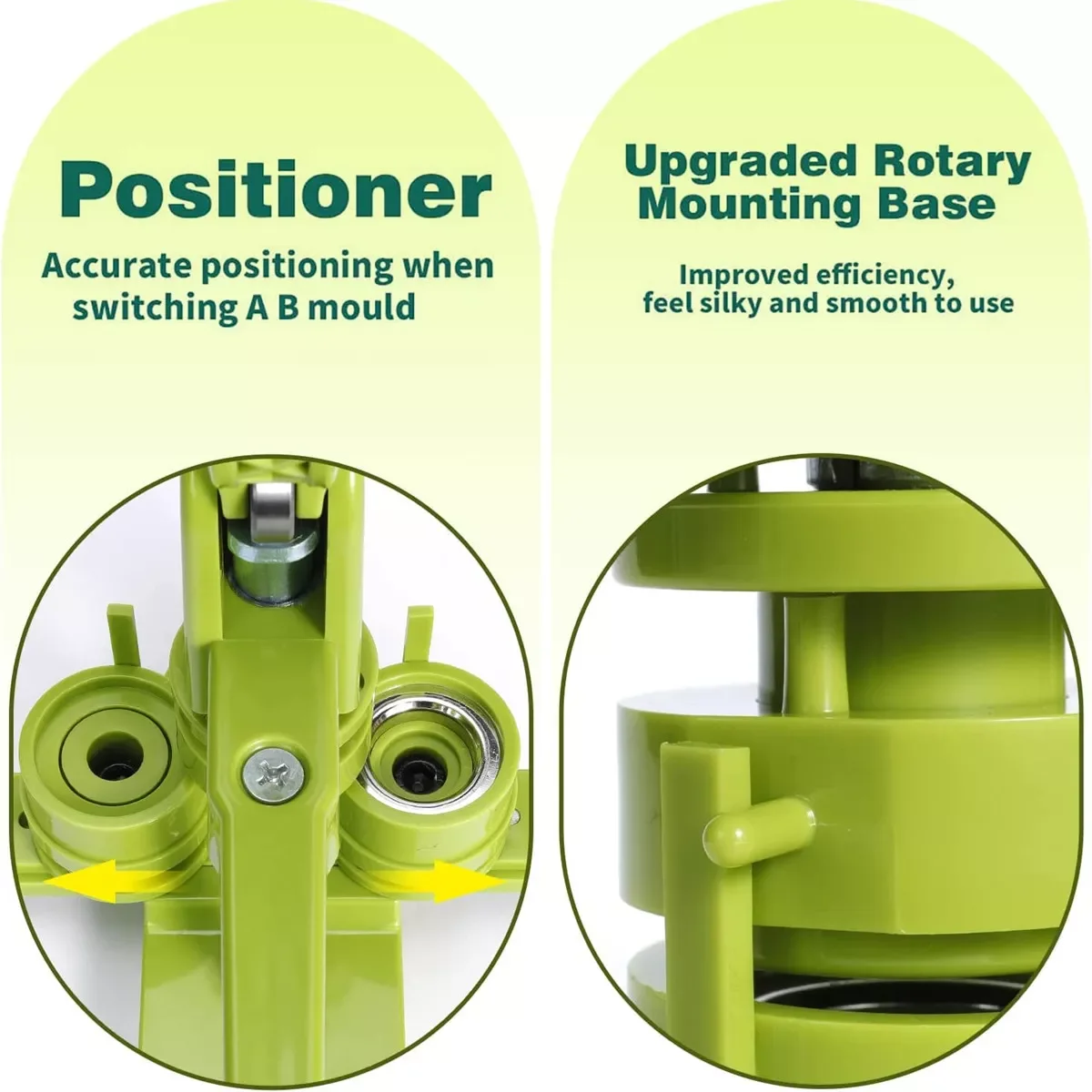 Badge Button Maker Machine 25-58MM DIY Pin Badges Set with 100-500Pcs Button Parts+Circle Cutter+Mold, Badge Press Maker Machine