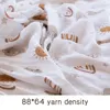 120x110cm Bamboo Cotton Baby Muslin Swaddle Blanket Cute Soft Print Baby Towel Wrap 6