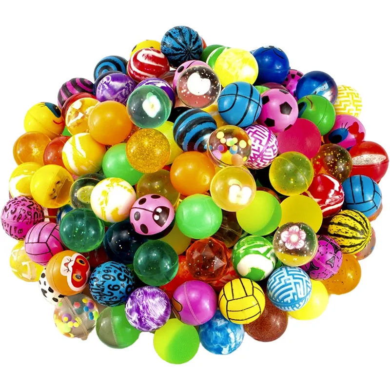 10/20PCS Elastic Ball Children's Indoor and Outdoor Fun Toys Elastic Ball Rubber Elastic Ball Jumping Ball Rubber Solid Ball 6