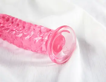 God of Love Sexy Realistic Dildo Health TPE Rose Pink Purple Fake Penis Soft Interesting Anal Sex Toy for Men Women Masturbation 6