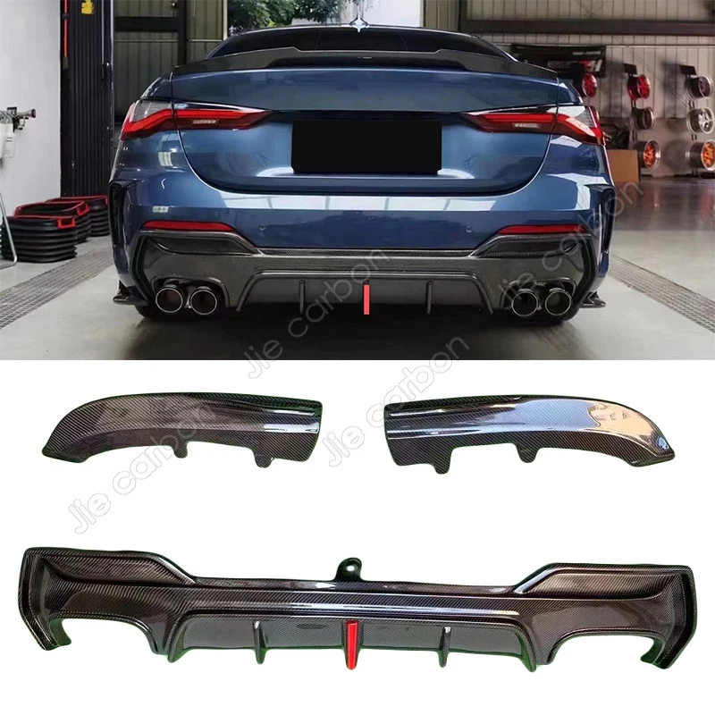 

Диффузор для заднего бампера из углеродного волокна, спойлер для BMW 4 серии G22 G23 2021 2022, комплект для кузова, автомобильные аксессуары с фотооболочкой