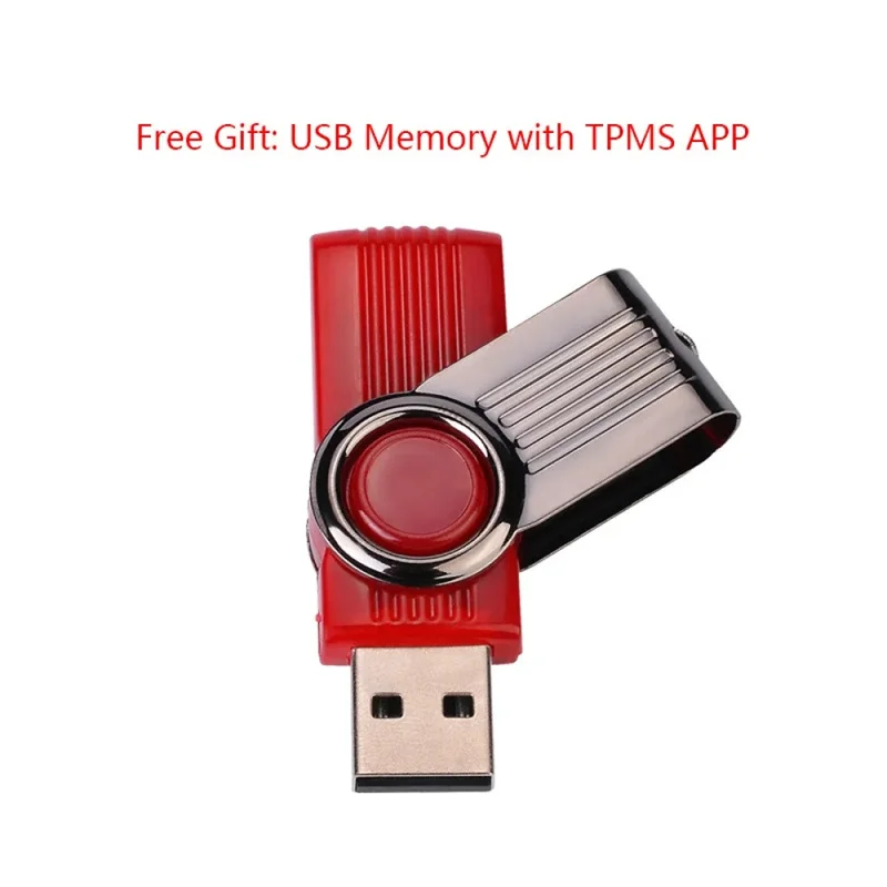 USB Android TPMS Tire Pressure Monitoring System Display Alarm System Internal External 4 Sensors For Car Navigation Radio