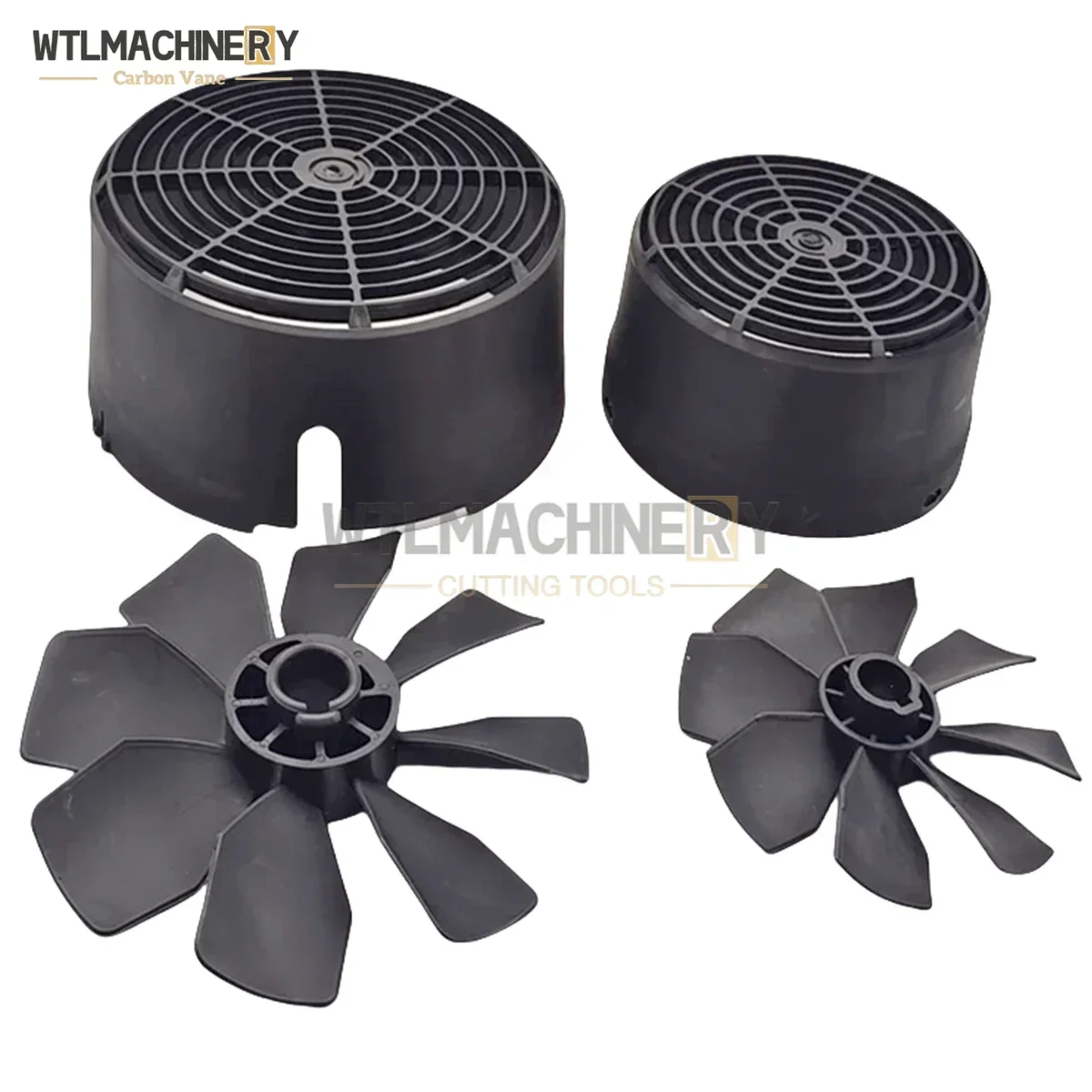 RA0040 RA0063 RA0100 Vacuum Pump Cooling Fan Air Pump Compressor Blade Fan Cover Radial air pump parts
