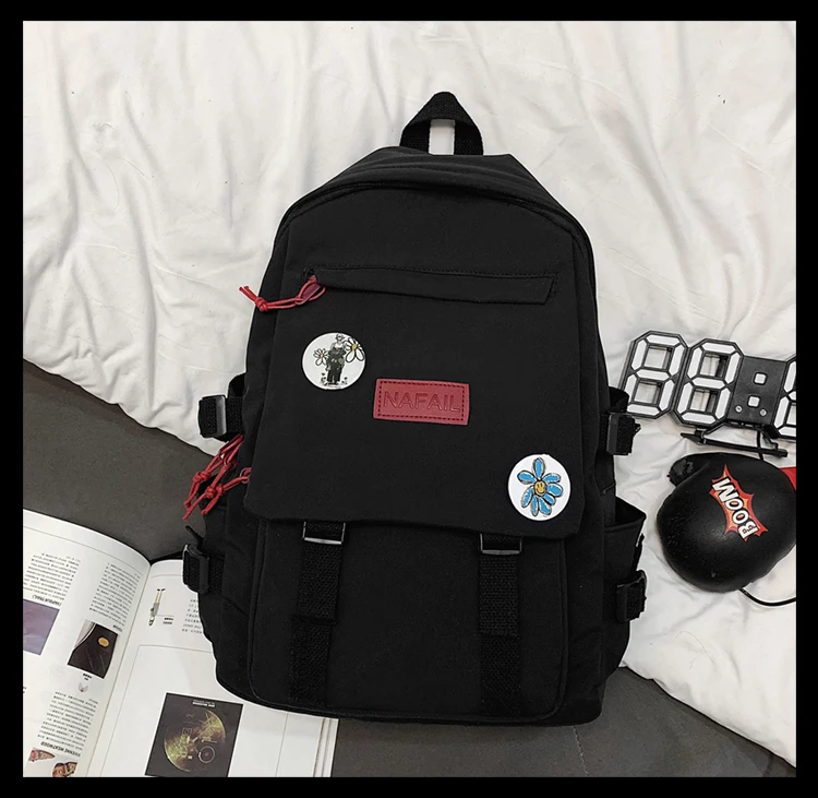Новинка 5701 рюкзак для кампуса женский красный из сетчатой ткани вместительная