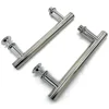 2pcs/Lot ABS+ Stainless Steel Brushed Sliding Knob Door Handle For Furniture Interior Shower Cabin Accessories Hardware Decor 3