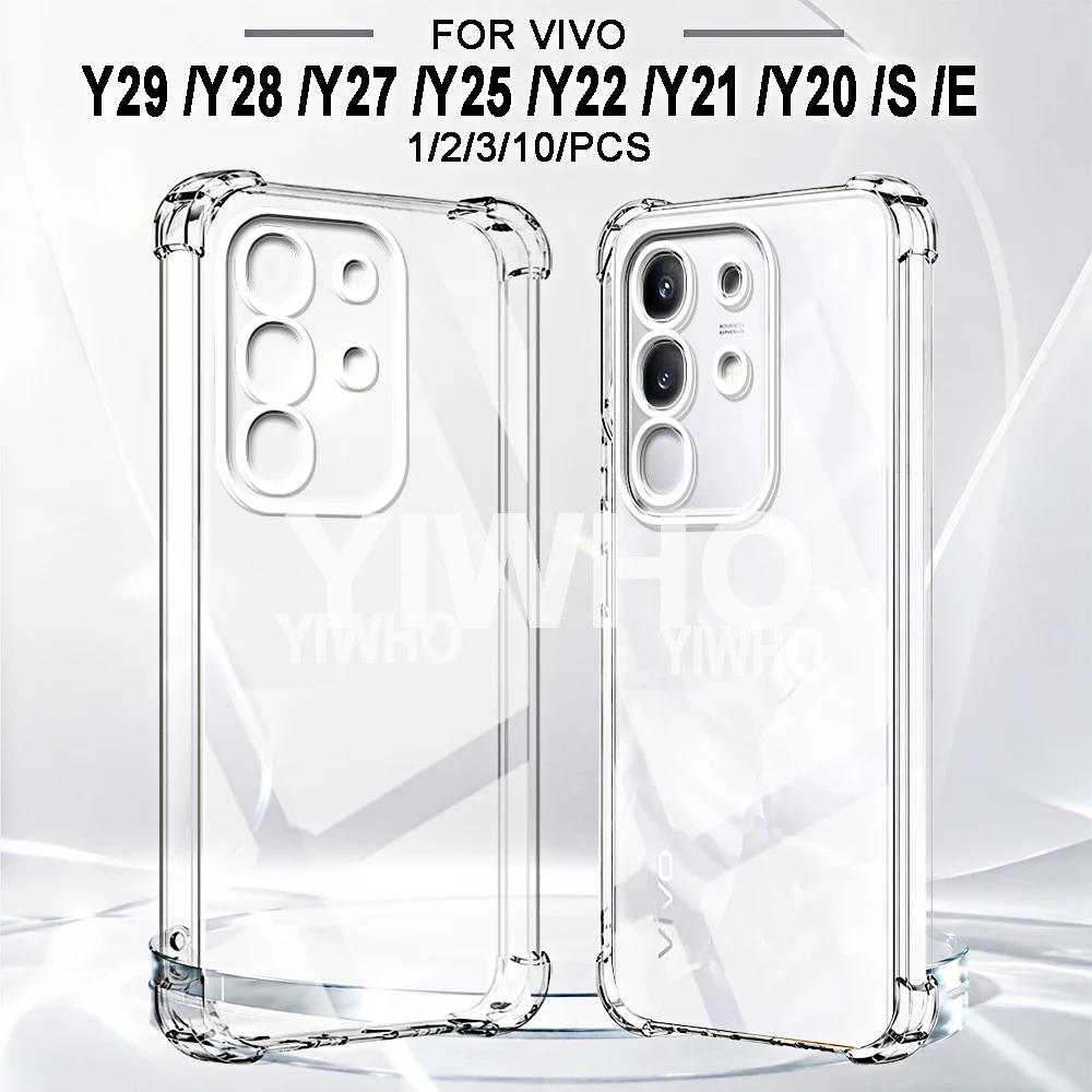 Transparent Shockproof TPU Clear Phone Case - Soft Protective Back Cover