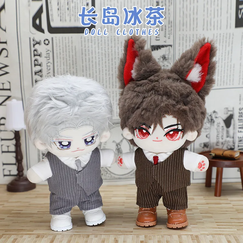 For 20cm Doll Clothes 25 Style Outfit Set Stuffed Dolls Doll Accessories Cool Stuff Changing Dressing Game Fans Gift Toys