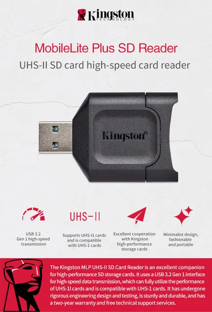 Kingston MobileLite Plus - Lettore Schede SD USB 3.1 | Supporta SDHC/SDXC UHS-II Per Fotografi - Foto 10