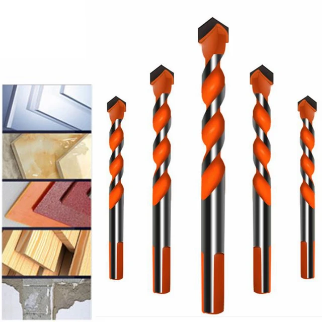 brocas para metal brocas madera Brocas triangulares multifuncionales,  abridor de agujeros de 3/4/5/6/