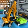 In Stock 1/14 LESU PC360 RC Excavator Metal Hydraulic Painted Bucket Tracks Radio Model W/ Water Sticker Decal PL18 Lite DIY 2