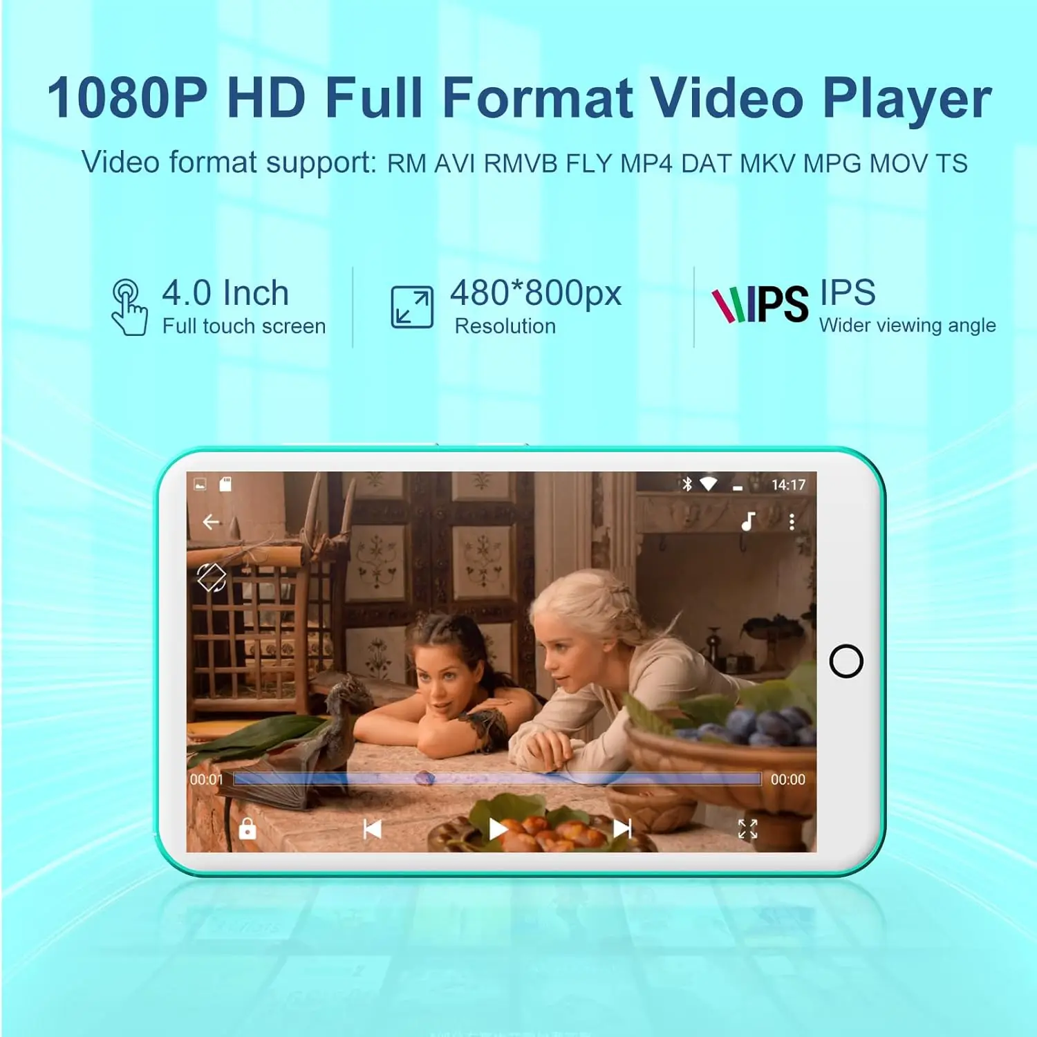 Android MP3 Player with Bluetooth and WiFi