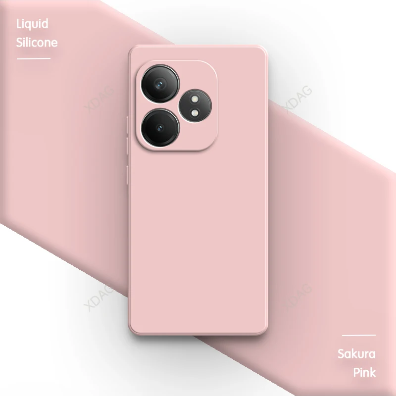 Liquid Silicone Camera Protection Phone Case, Soft Square Back Cover in Simple Design