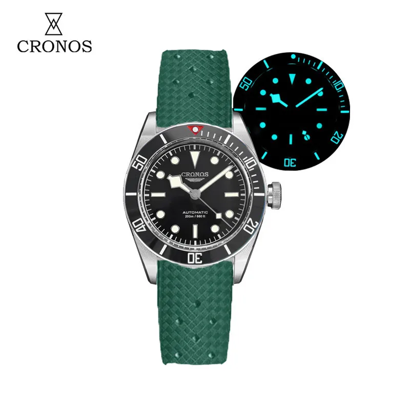 Cronos Luxury Men's Watches 41mm Diver BB58 Automatic Wristwatches