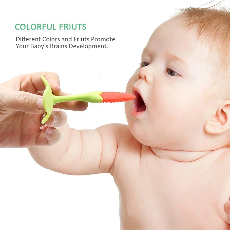 안전  Teether 식품 학년 실리콘  Teething Beeds 팔찌  치아 훈련 완구 BPA 무료  Teether