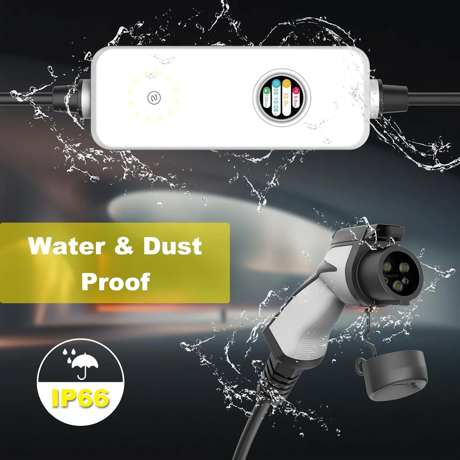 WISSENERGY 32A 8.8KW 휴대용 전기차 충전기 3상 OEM ODM 새 상품 경쟁력 있는 가격 자동차 충전용