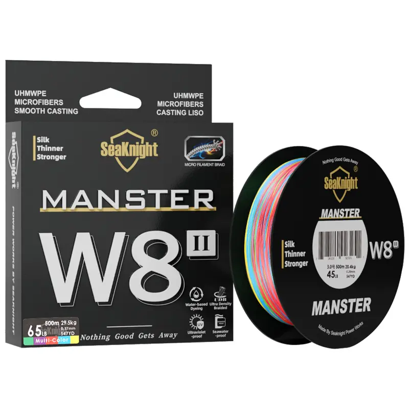 SeaKnight NEW MONSTER/MANSTER W8 II 150M 300M 500M 8 Strands Casting Braid Fishing Line 15LB-100LB Smooth Multifilament PE Line - Image 12