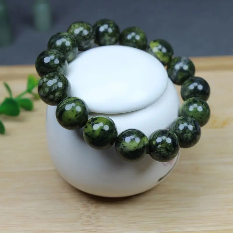 薬王石バングル　medicine king stone Natural Tibetan Jade Medicine King Stone Round Bead Single