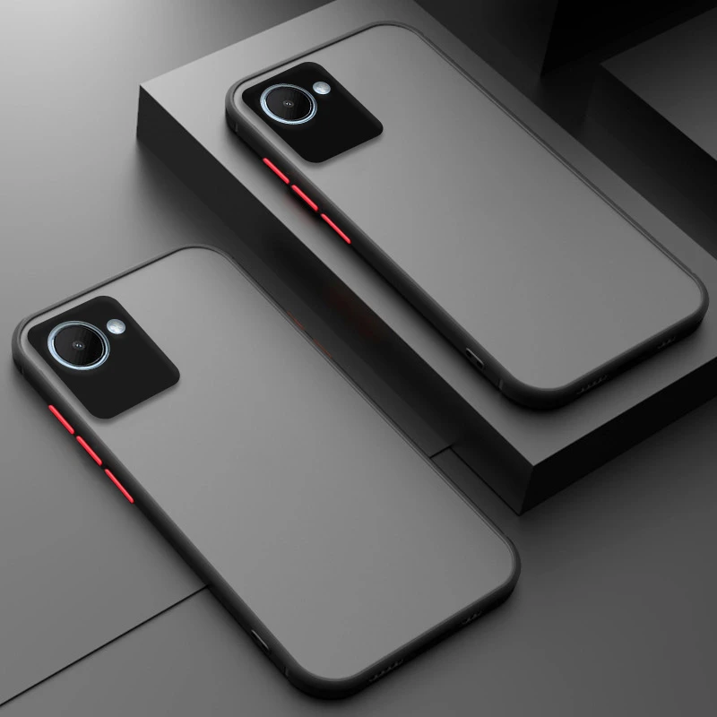 

For Realme C30 Case Silicone Matte Capa For Realme C30 C31 C35 C21Y C12 Cover Translucent TPU Coque Case For Realme C30 Cover
