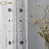 Polka Dot Jacquard Woven Gauze Curtains for Living Dining Room Bedroom Modern Embroidery Embroidery Tulle Window Screens Custom 5