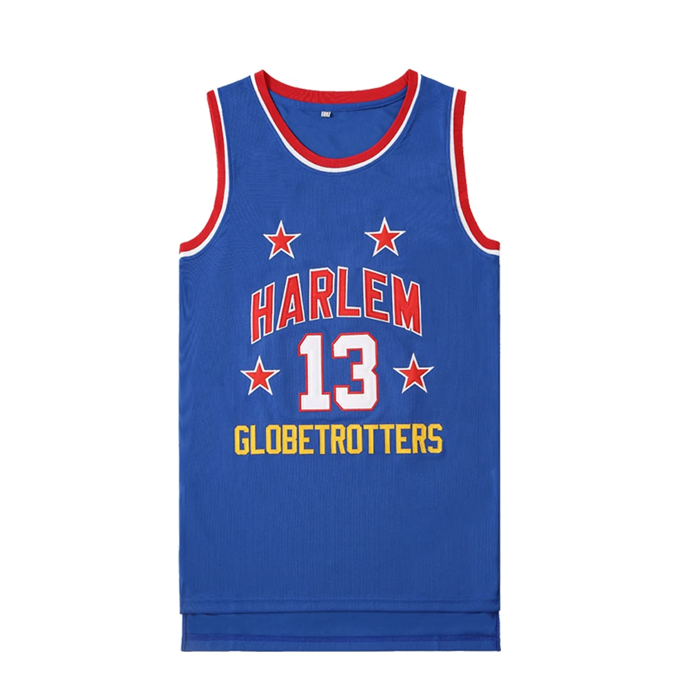 Basketball Jerseys HARLEM GLOBETROTTERS 13 CHAMBERLAIN Sewing Embroidery