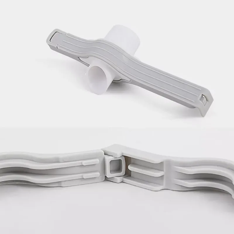 Reusable Ziploc Bag Clip with Pouring Port Seal Food Storage Clip for Snack Bags Cereal Coffee Flour Kitchen Storage Tools