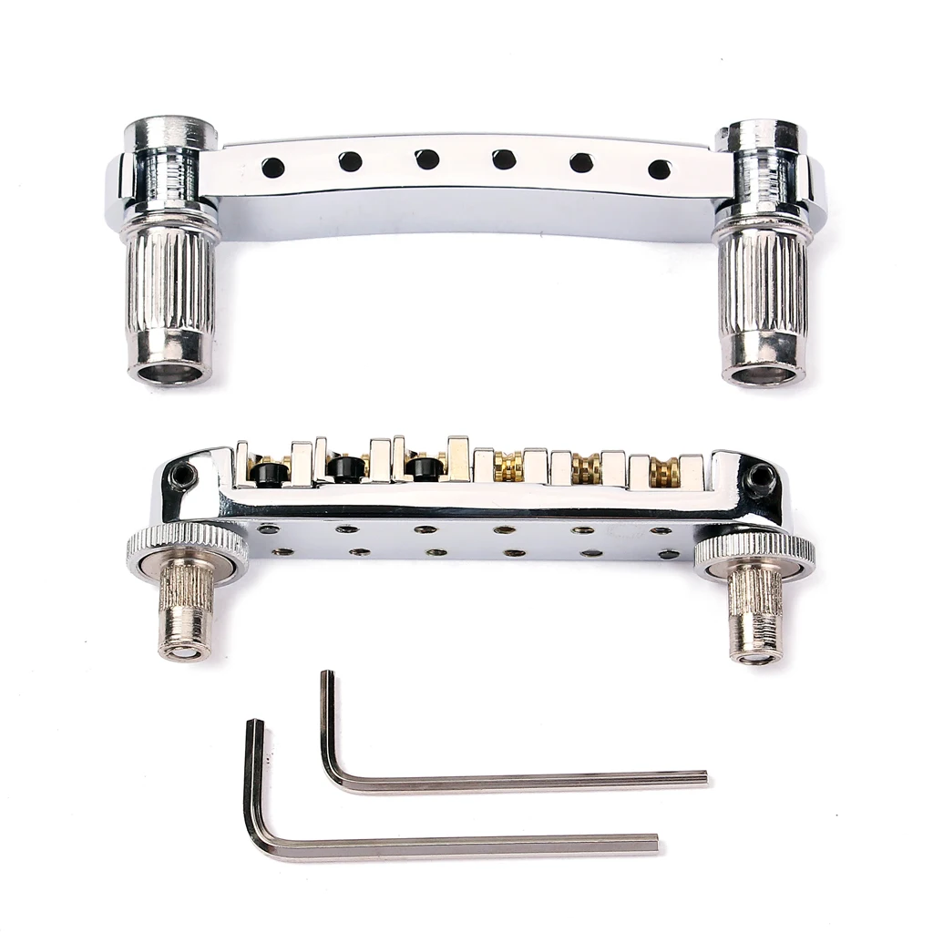 CR Locking Roller Tune-O-Matic TOM Bridge/Tailpiece For Electric Guitar