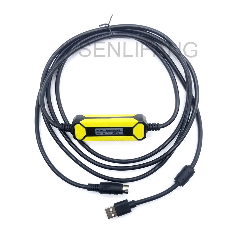 Cabo de Programação Plc para Mitsubishi Melsec fx Series Adaptador Usb para Rs422 Linha de Download de Dados Usb-sc09-fx Fx-usb-aw Novo - Imagem 2