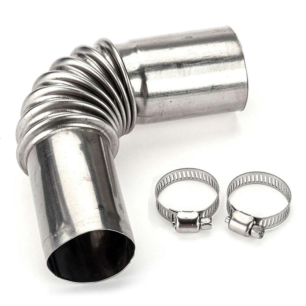 

Exhaust Pipe With Clip Stainless Steel Silver For Eberspacher For Webasto Diesel Heater 25mm Exhaust Pipe Tube Elbow Connector