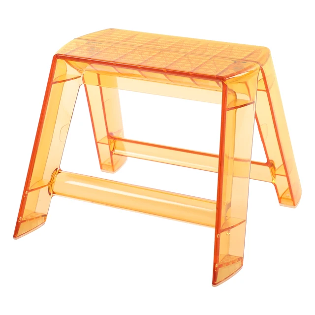 Multi-Function Foldable Step Stool, Protable Step Ladder with 2 Steps 50kg Load for Indoor Outdoor Library Kitchen