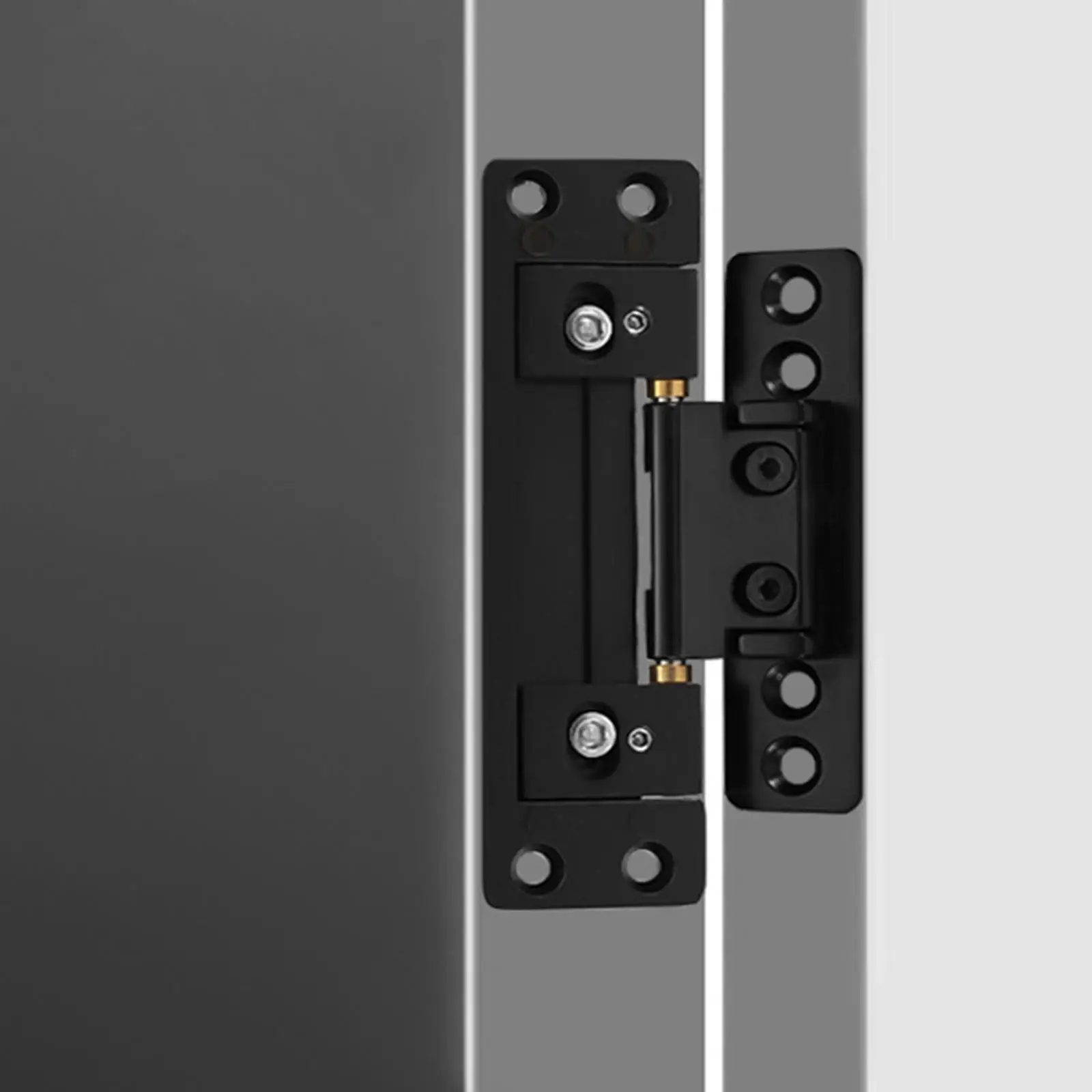 2Pcs Hidden Door Hinges Invisible Hinges Adjustable Thin Concealed Door Hinge Hardware for Secret Interior Living Room