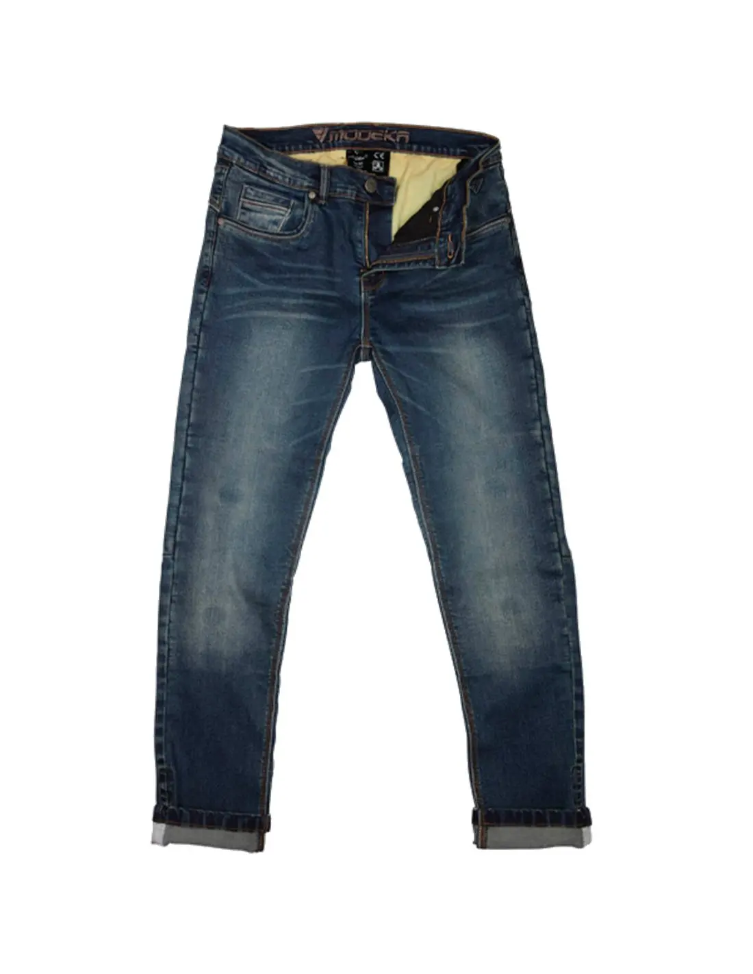 Modeka Glenn Slim stone wash blue modeka jeans - AliExpress