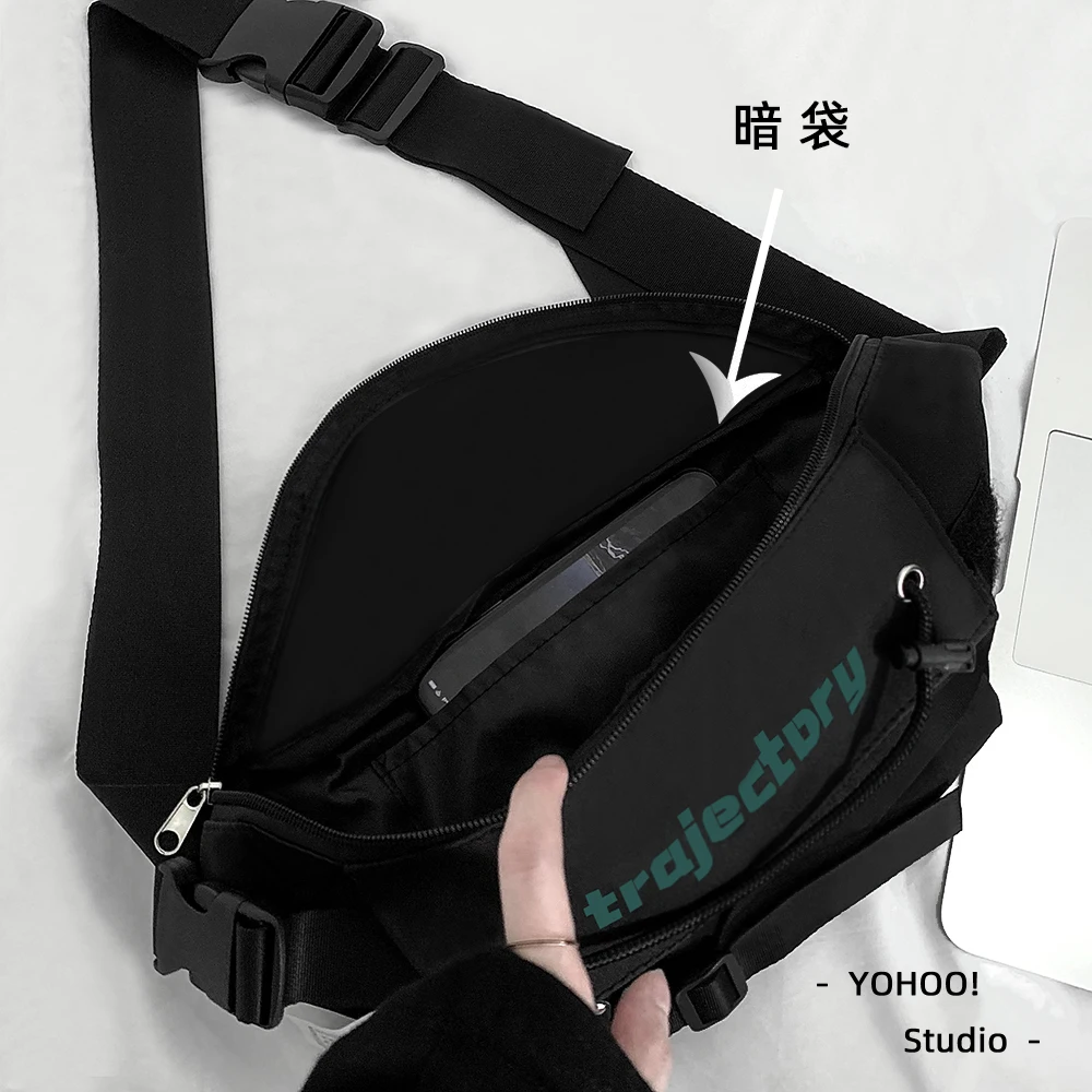 Spring Summer Japanese Sports Style Messenger Bag Mobile Phone Men's and Women's Fashion Brand Punk Canvas Bags for Lady