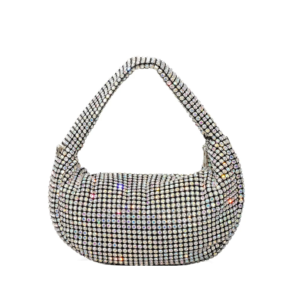 

Женский кошелек со стразами, блестящий клатч, сумка через плечо для вечеринки, свадьбы, выпускного вечера