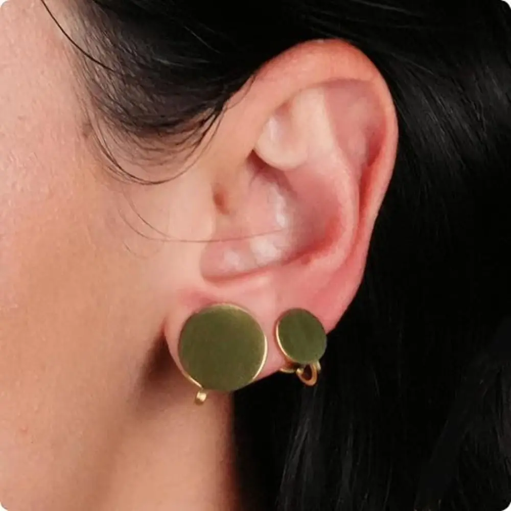 Ear Clip Earrings New Keloid Pressure Acupressure Clip on Compression for Swelling Spiral Non-pierced
