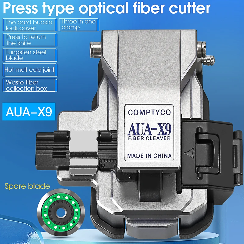 Duke FTTH High-precision AUA-X9 For Cold Joint/Hot Melt Optical Fiber Cleaver Machine