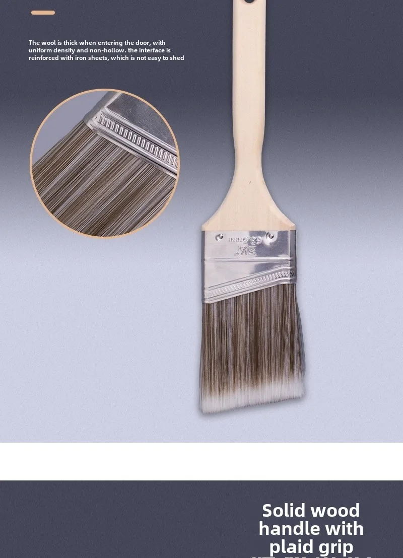 Bevel color separation brush for interior and exterior corner brushes for latex paints paints stains paint supplies and tools paint brushes