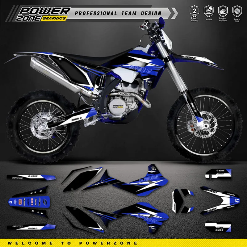 

PowerZone Custom Team Graphics Decals Stickers Kit For SHERCO Sticker 2017 2018 2019 2020 2021 2022 SE SEF 17