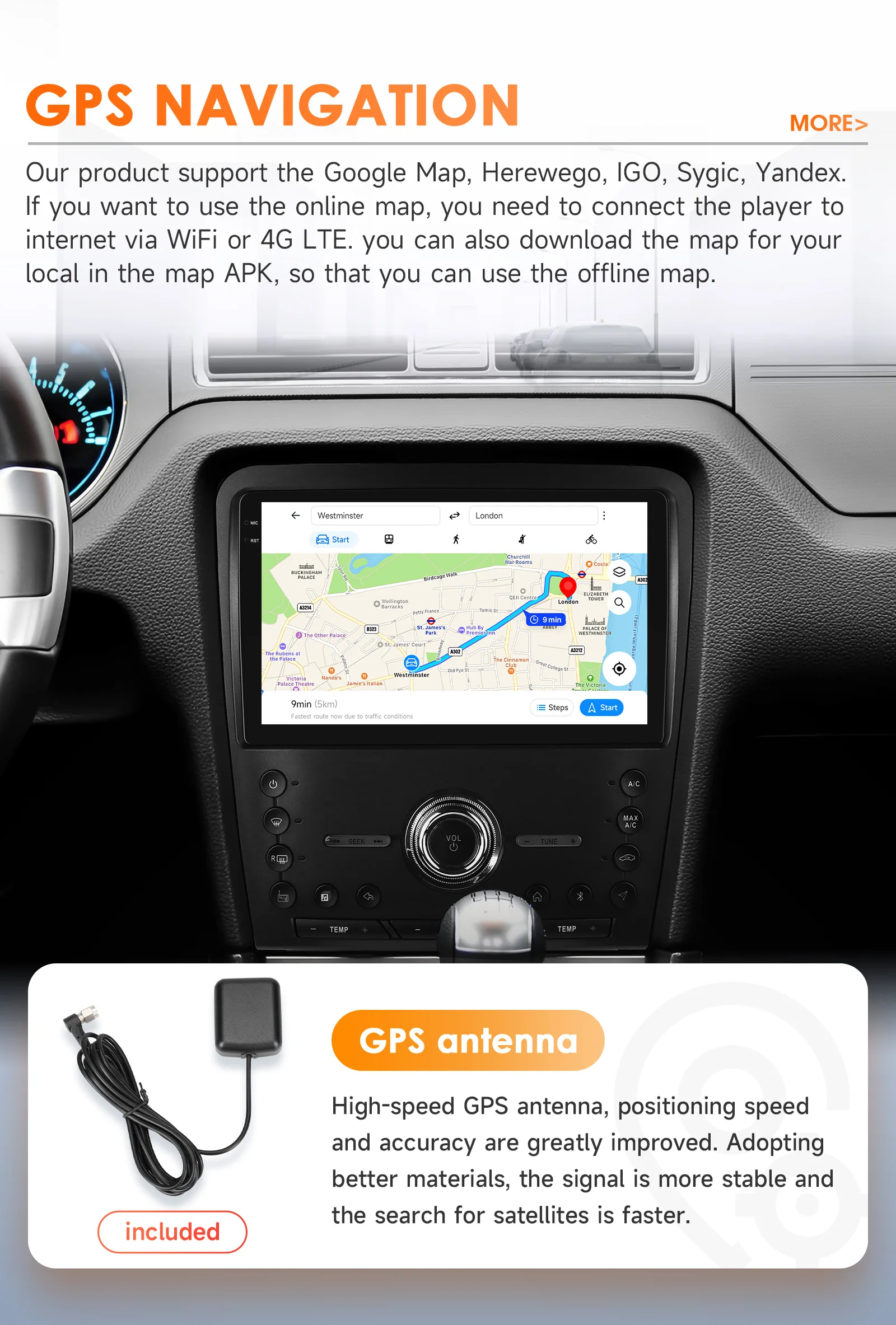 Hizpo Android Carplay Auto Auto Multimedia Player Für Ford Mustang 2010 2011 2012 2013 2014 Autoradio Stereo Kopf Einheit Radio GPS – Detail 32
