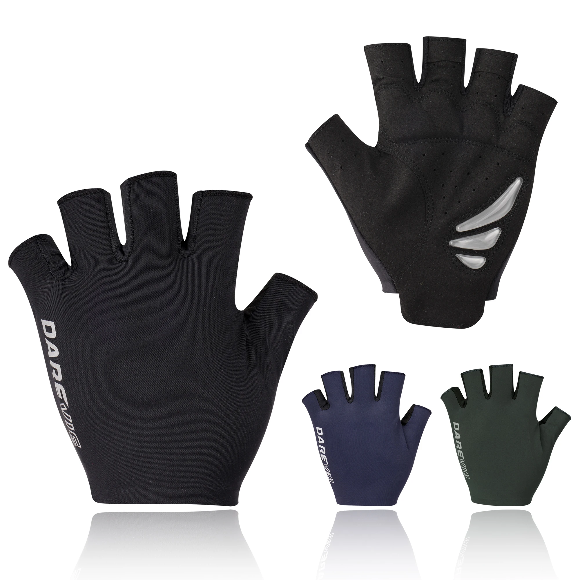 

DAREVIE Men Cycling Gloves Summer Women Cycling Glove Gel Half Short Finger Shockproof Breathable Antibacterial Bike Gloves