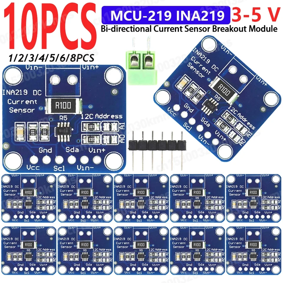Capteur De Courant INA219 I2C - Lot De 2 Pièces CJMCU-219 - Pour Surveillance D'alimentation DC Bidirectionnelle - Marque Uxcell