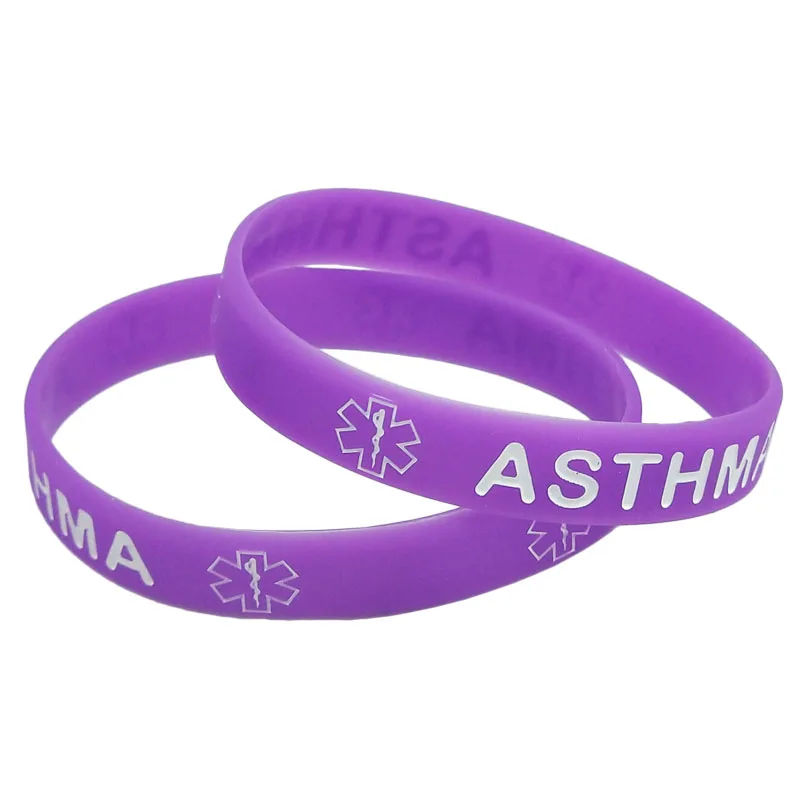 Reversible Designer Asthma Butterfly Wristband - Medical Alert ID Bracelet