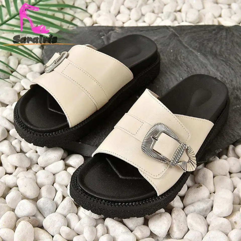 Summer 2023 Hot Fashion Women's Slippers Simply Causal Rivets