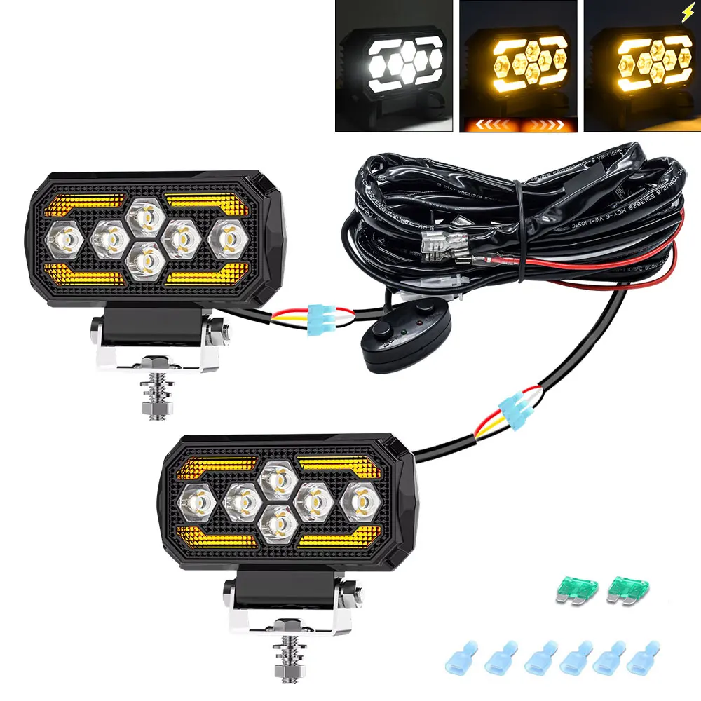 4.5Inch Work Fog Light Long Range Auxiliary Auto Fog Light Led Light Bar for Mo
