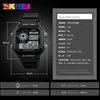 SKMEI 1299 Fashion Men PU Strap Multifunction Waterproof Watches Alarm Male Digital Watch reloj hombre Outdoor Sport Watch 6
