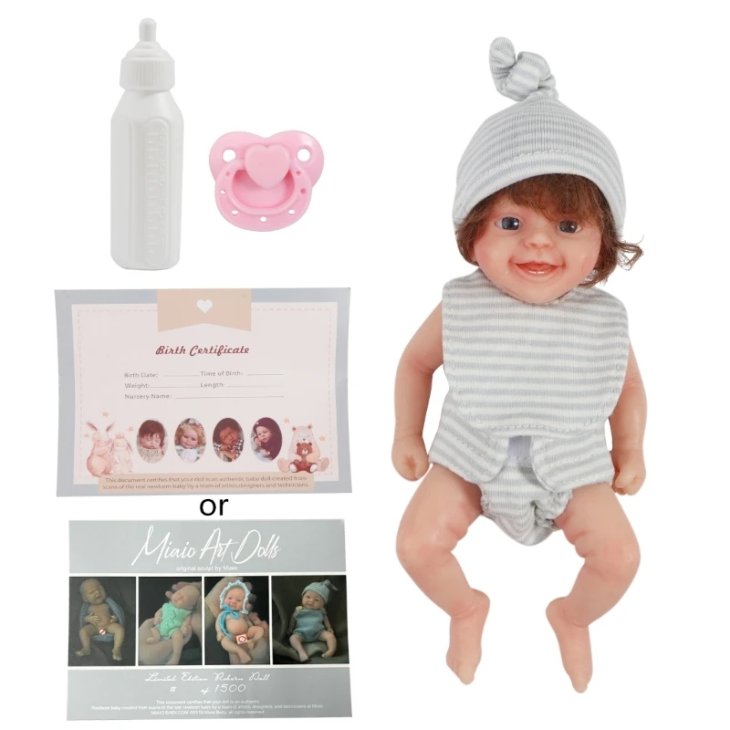 

Realistic Newborn Baby Dolls Mini Silicone Full Body Cute Small Baby Dropship